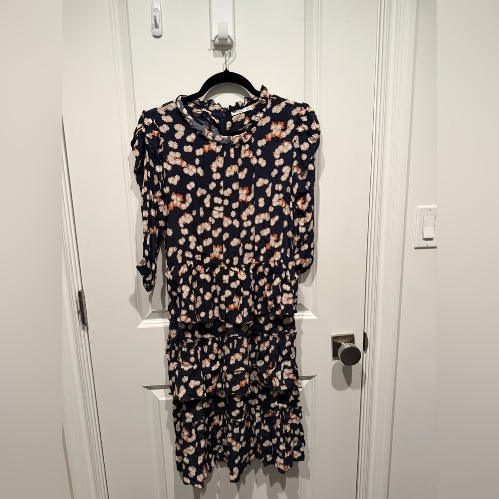 Stylish Navy and Pink Kids Formal Dress